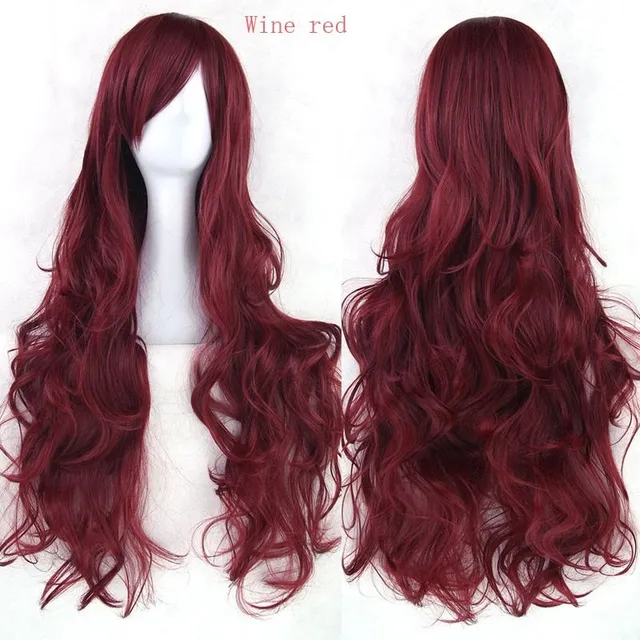 Synthetic wig - long wavy haircut