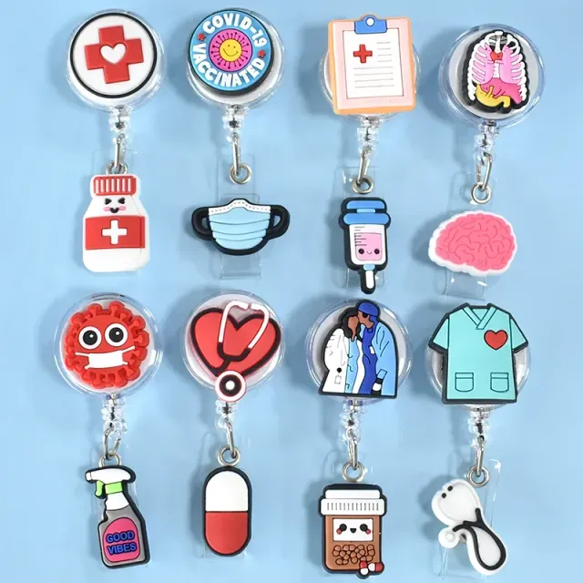 1pc High quality Silicone Extruder Signal Holder for Doctors and Medics with Cute Cartoon Design