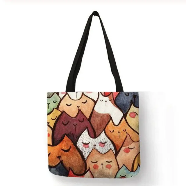 Solid bag with cats 40x40cm