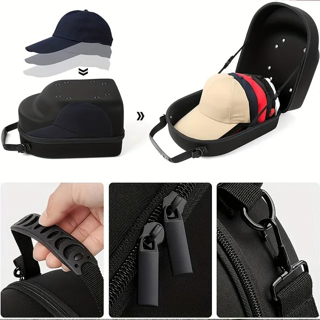 Practical travel case for hats - protect your headgear from bumps and deformations