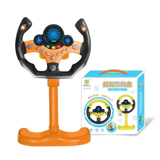 Child simulation steering wheel for car