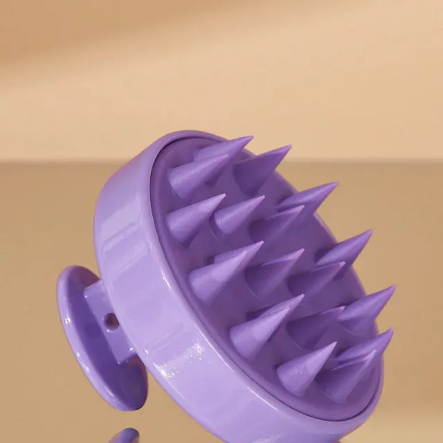 Massage and exfoliating silicone hairbrush - care for healthy and shiny hair