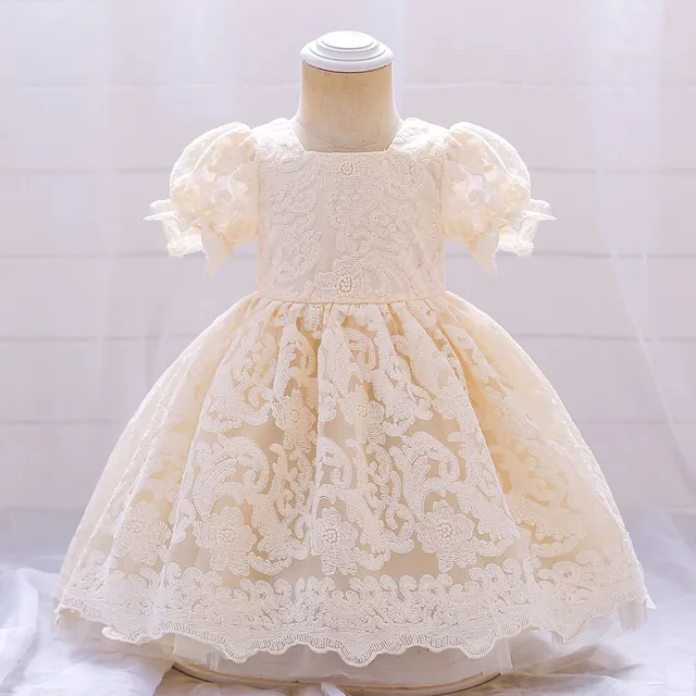 Evening lace ball gown for girls