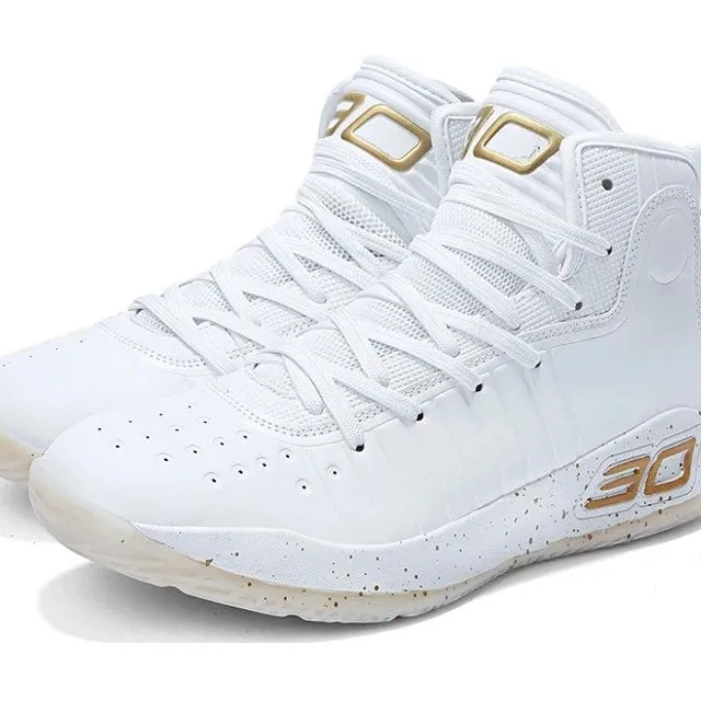 Unisex basketball shoes white-black Darien bila 4