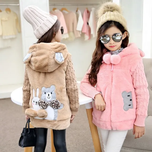 Girls plush jacket - 2 colours