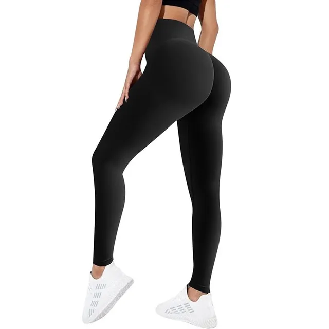 Legginsy damskie z wysokim stanem i seksownym efektem push-up do uprawiania sportu i fitnessu