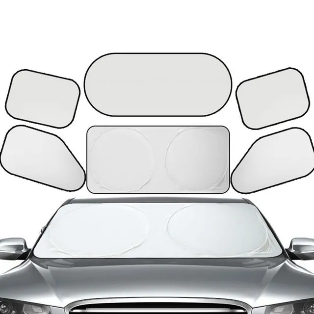 Set of protective screen for car - 6 pcs