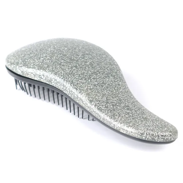 A shiny hairbrush