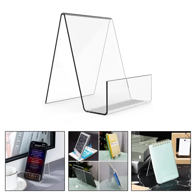 Multifunctional stand made of transparent acrylic - suitable for telephone or books