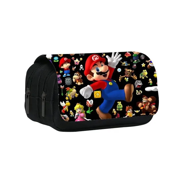 School pencil case with Super Mario motifs