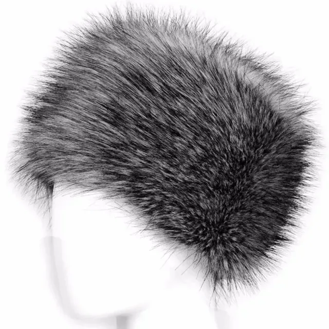 Luxurious women's hat made of artificial fur - very pleasant and warm material, more variants