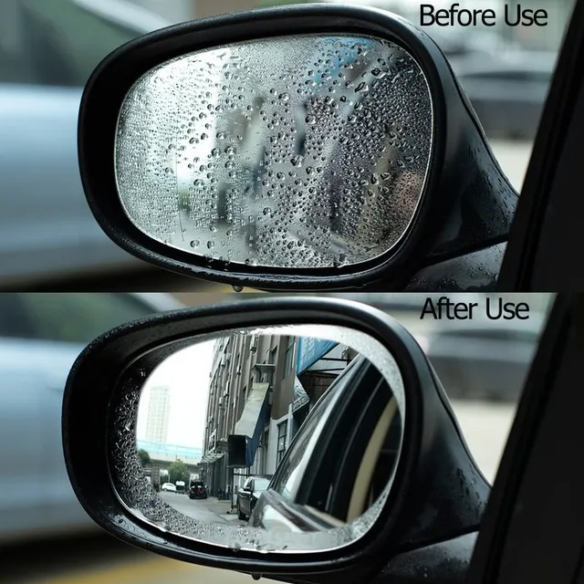 Folii autocolante transparente anti-ploaie pentru oglinda retrovizoare
