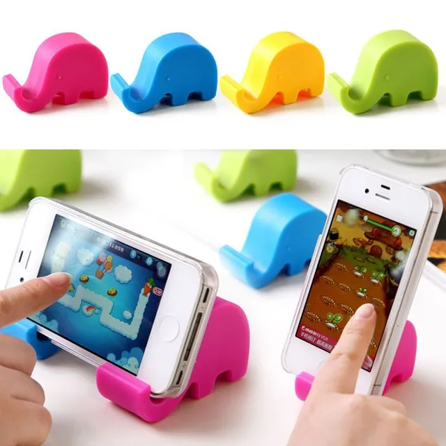 Modern egyszínű elefánt alakú mobiltelefon állvány