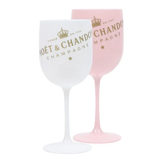 Farebný plastový pohár na šampanské