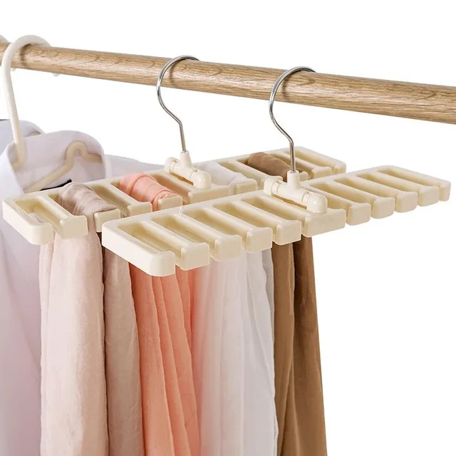 Practical hanger in the wardrobe for ties, belts and other