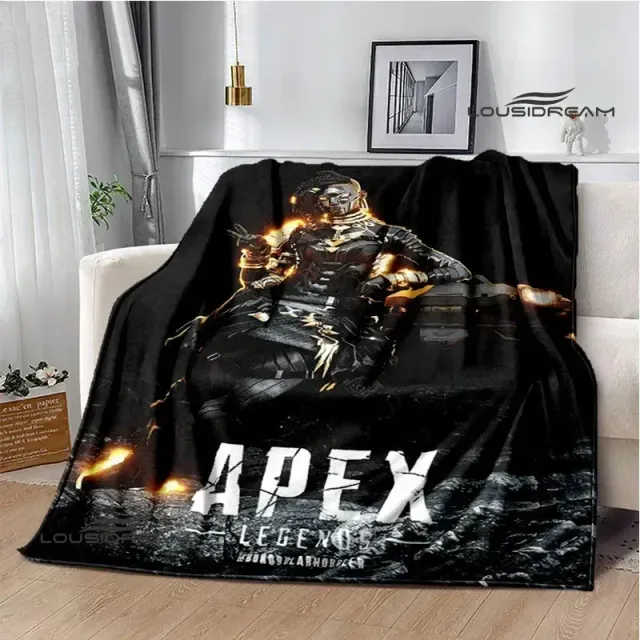 Couverture imprimée douce et agréable pour enfants avec des motifs du jeu Apex Legends