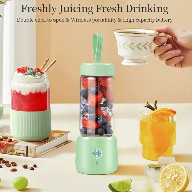 Practical and portable smoothie mixer and cocktails with USB charging