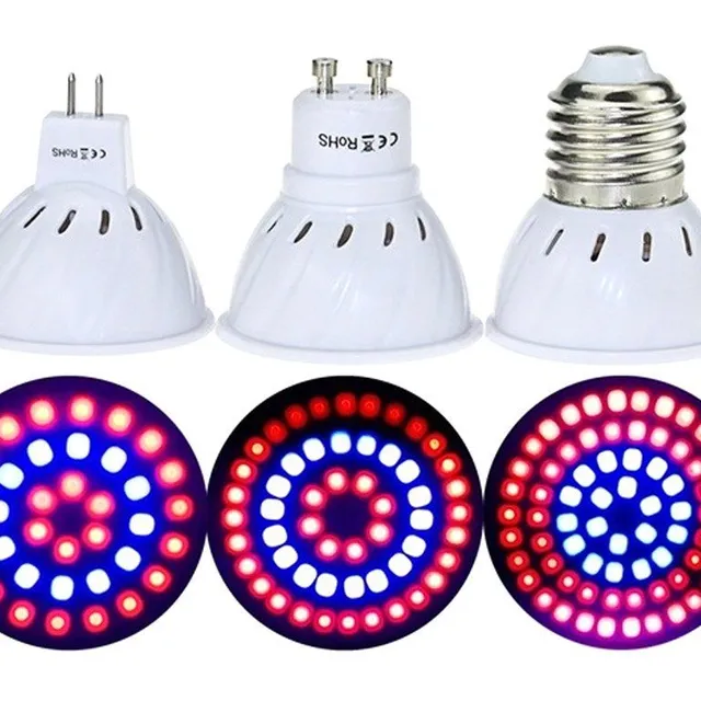 36/54/72Żarówka LED do uprawy roślin, gniazdo E27/GU10/MR16 220V