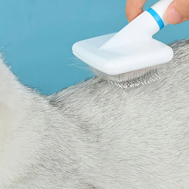 Effective hair remover - brush for dogs and cats (Catched hair and cleaning)