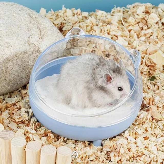 Luxury toilet and bathroom in hamster cage - several color variants