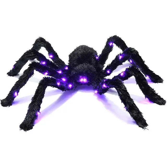 Scary gigantic spider with LED lights