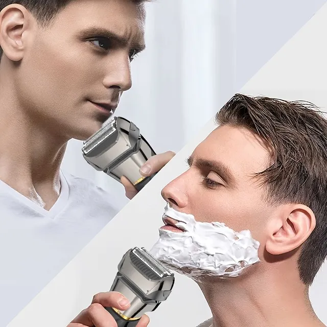 Charging electric shaving machine for men - LED display, waterproof IPX6, extender