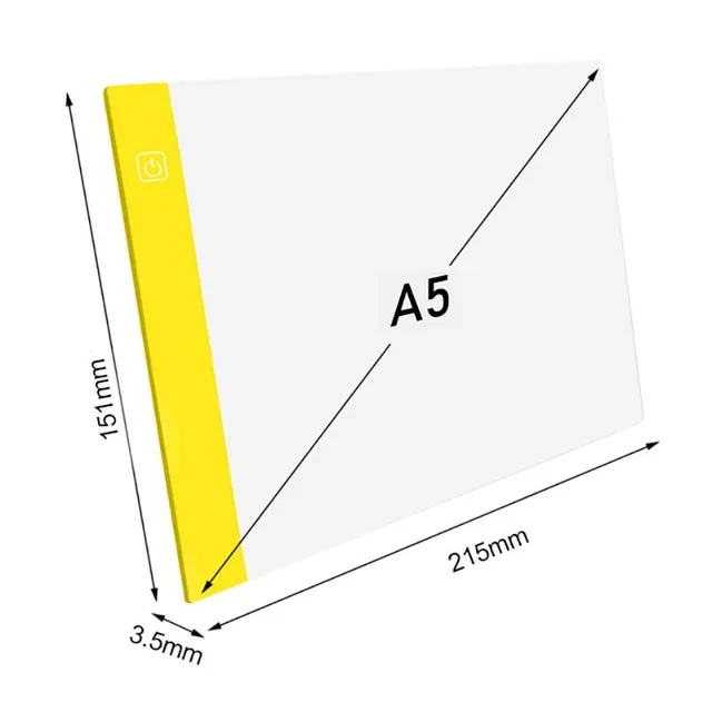 High Thin USB Art Light Light Rajzolótábla A5