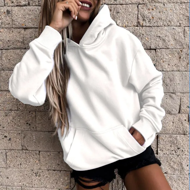 Women's classic hoodie with hood and kangaroo pocket Jess - various variants