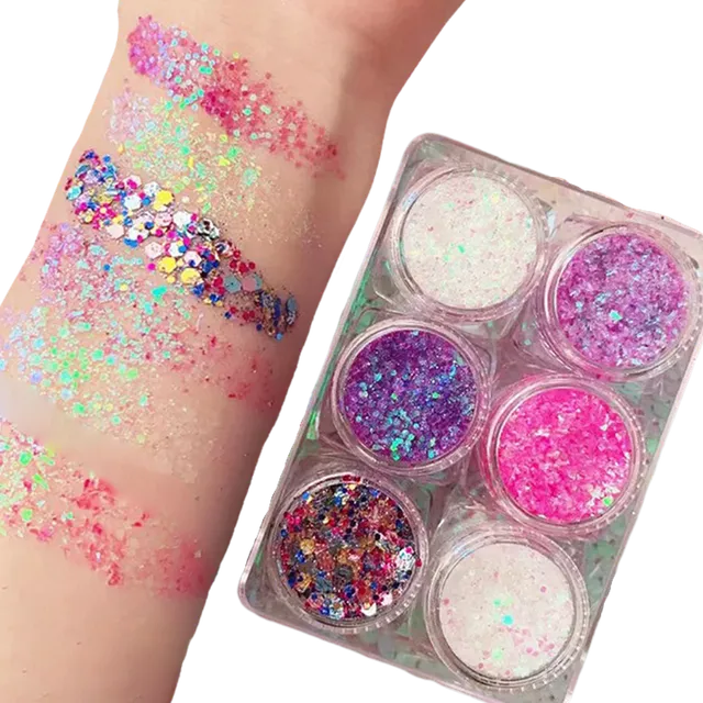 Face and body glitter set