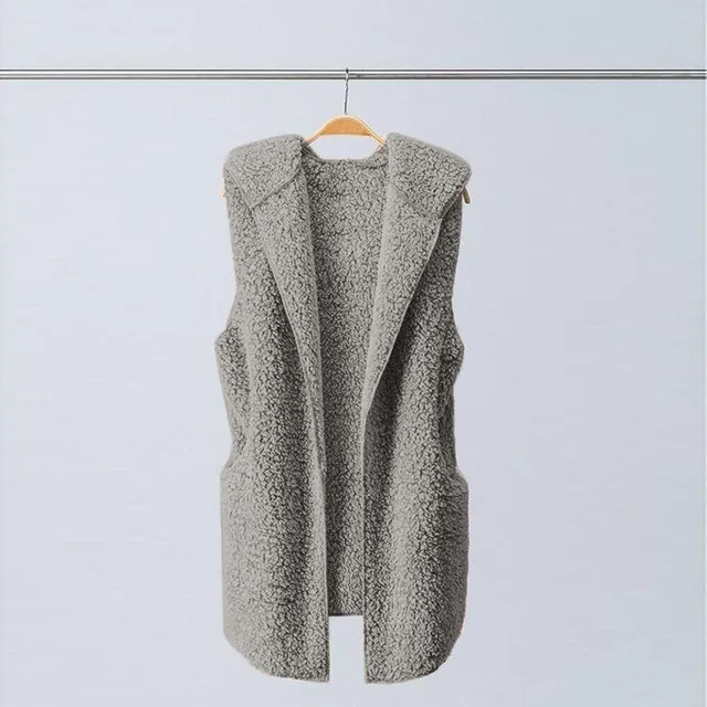 Stylish ladies' warm long vest Lisa