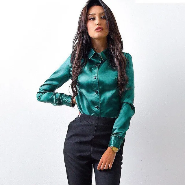 Ladies silk shirt