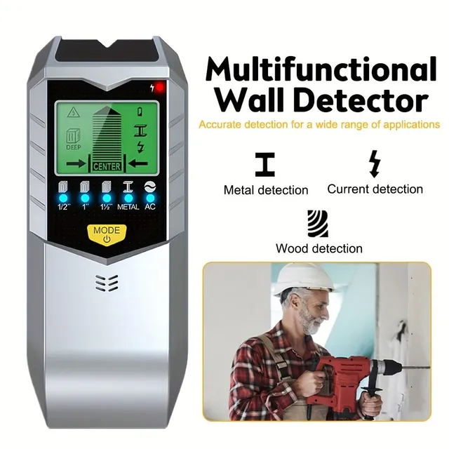 5v1 Multifunkčná stena elektronického detektora s Lokalizatorom nosa a metalurgického merača