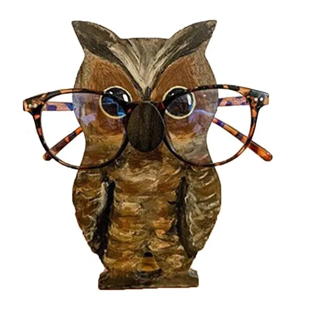 Suport din lemn pentru ochelari în formă de animal