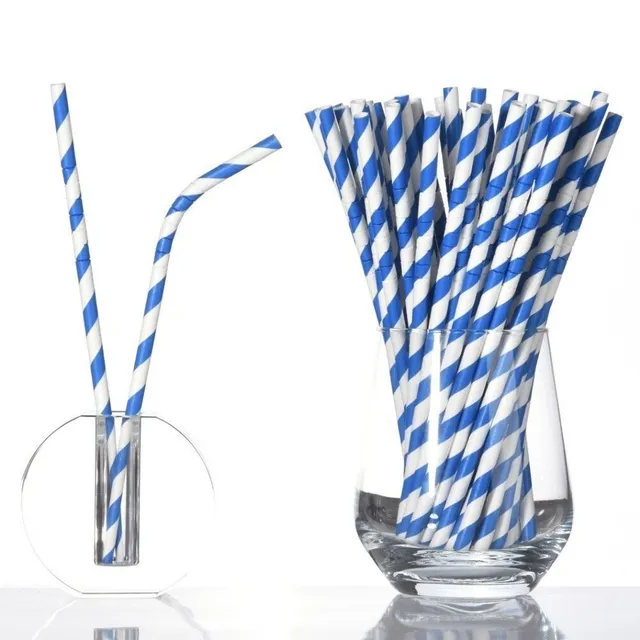 Paper straw 25 pcs C58