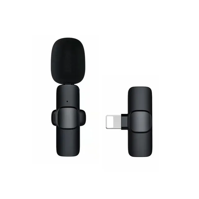 Mobile wireless lapel microphone with automatic noise reduction