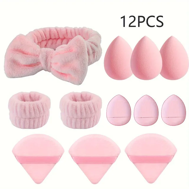 12/15 Pieces powder tampon makeup tampon made of pure cotton powder velur face ultra soft washable powder for body free cosmetic makeup