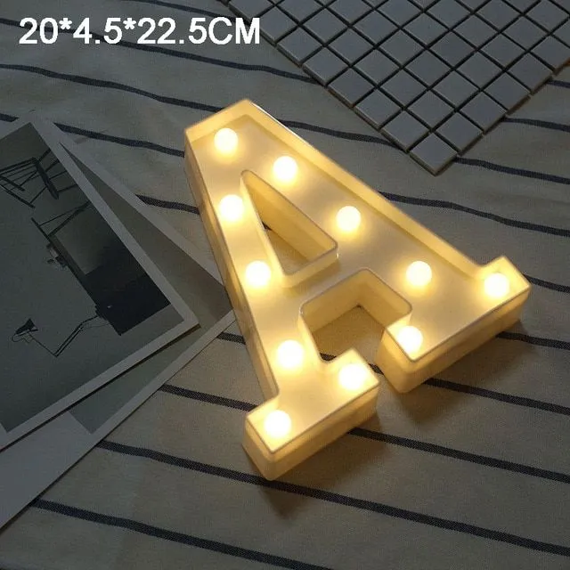 LED light letters