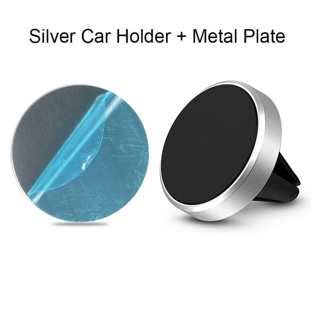 Magnetic car phone holder