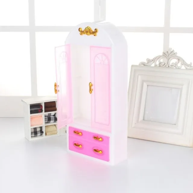 Pink cupboard for dolls