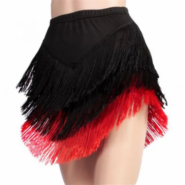 Dance skirt with fringe