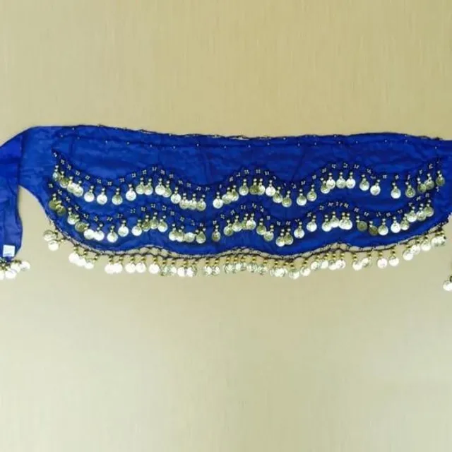 Belly dance scarf with coins