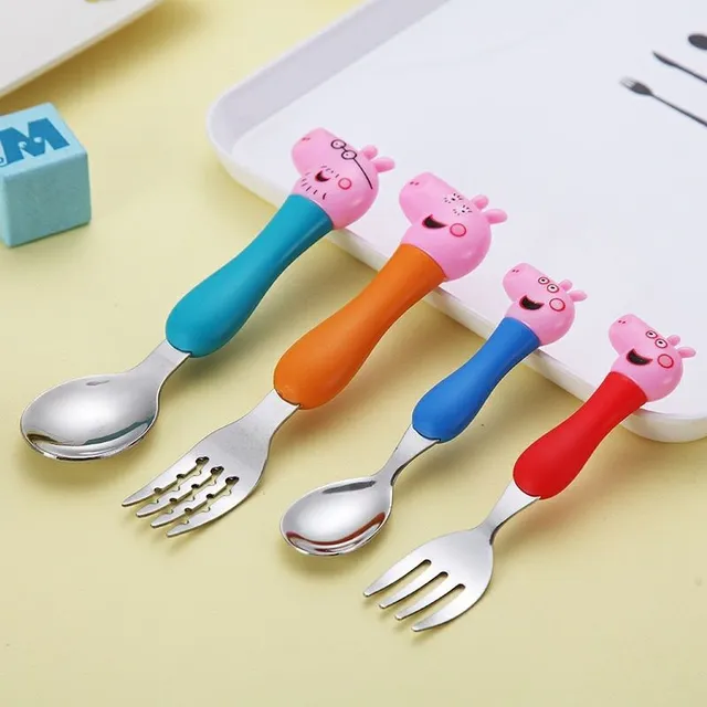 Children's cutlery Piglet Pepa
