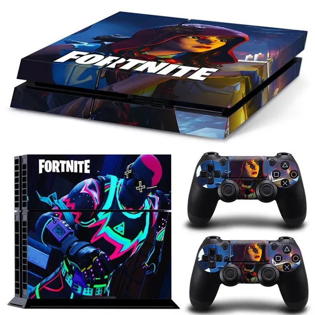 Protective self-adhesive cover for Fortnite-printed game controllers TN-PS4-8769