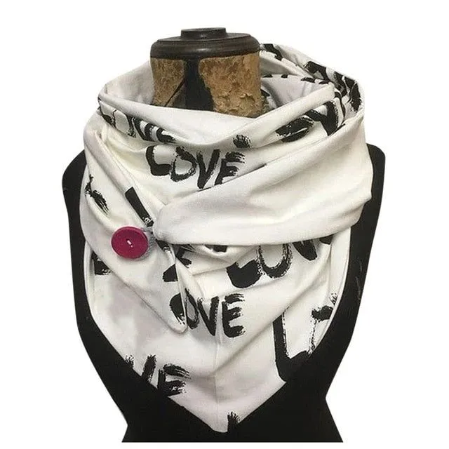 Women's warm elegant triangle wrap scarf