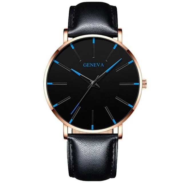 Stylish modern men's watch Nero