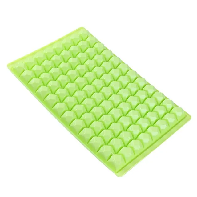 Silicone form for ice - 96 bars green
