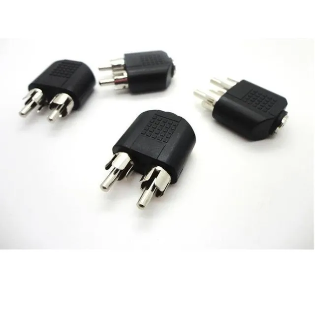 Adaptor 3.5mm jack la 2x RCA F/M