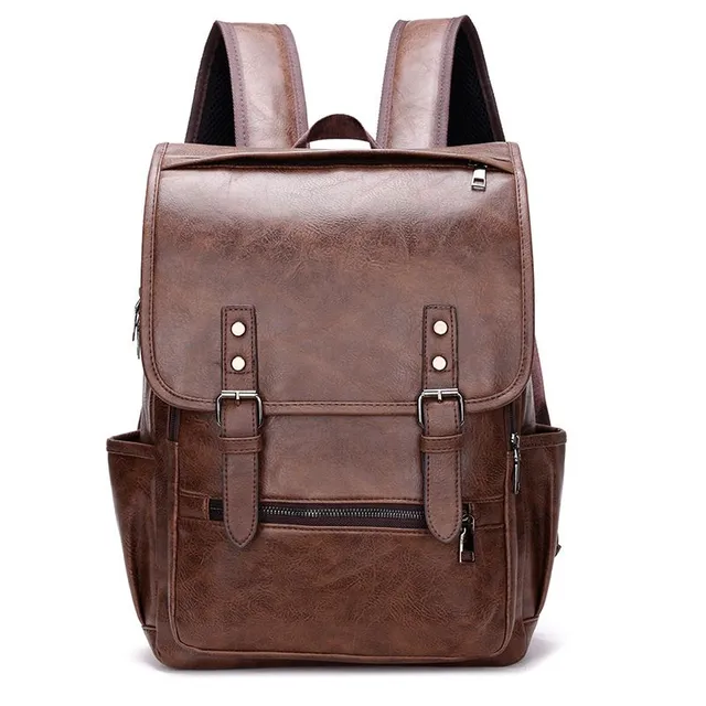 Rucsac unisex din piele - aspect vintage la modă