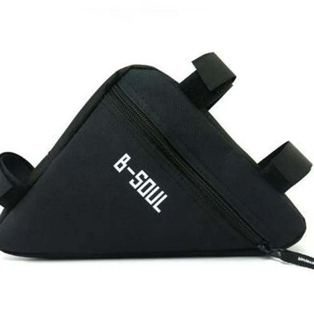 Triangular waterproof bag for bicycle frame