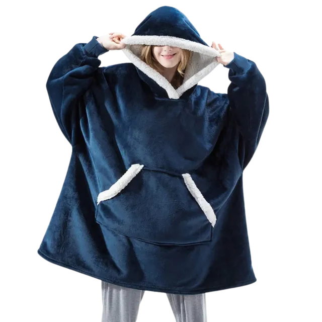 Giant blanket with hood